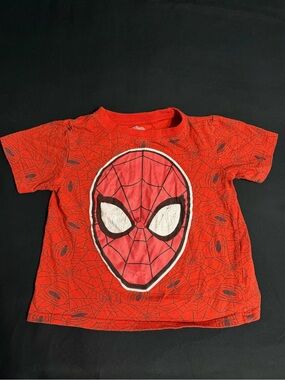 Kids Red Spiderma Superhero T‑Shirt